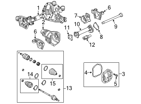 2011 GMC Canyon Carrier & Front Axles Diagram