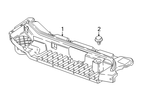 2018 Cadillac XT5 Splash Shields Diagram