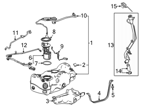 2023 Chevy Trailblazer Harness Diagram for 42784255