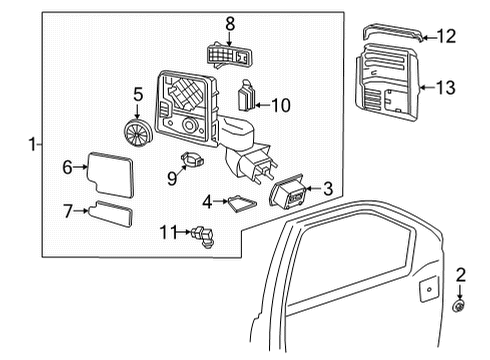 2020 Chevy Silverado 2500 HD Automatic Temperature Controls Diagram 2 - Thumbnail