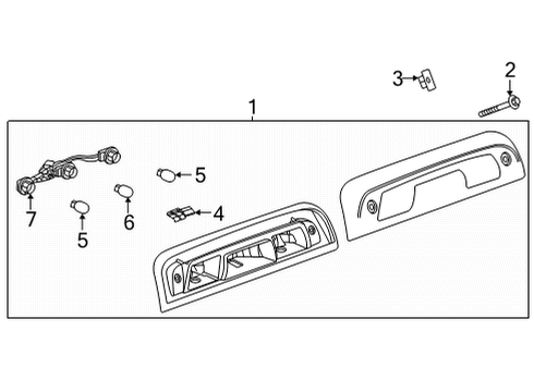 2023 GMC Sierra 2500 HD Bulbs Diagram 2 - Thumbnail