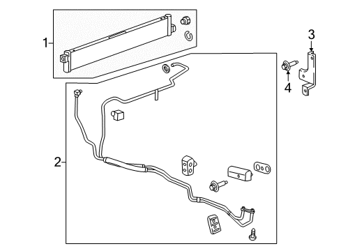 2017 Cadillac CT6 Trans Oil Cooler Diagram 2 - Thumbnail