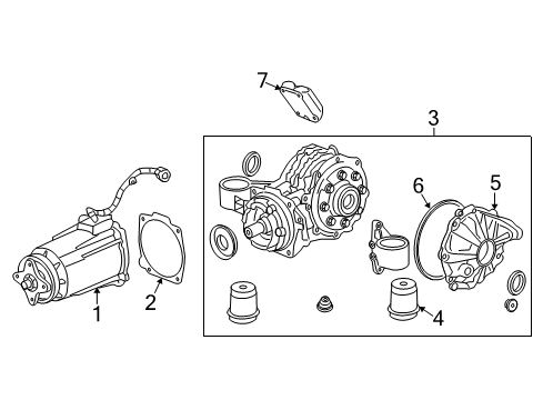 2007 Chevy Equinox Axle & Differential - Rear Diagram