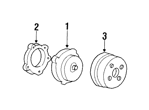 1995 Chevy Lumina Cooling System, Radiator, Water Pump, Cooling Fan Diagram 2 - Thumbnail