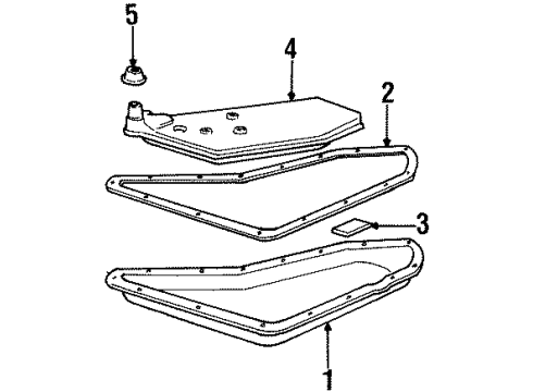1998 Oldsmobile Achieva Transaxle Parts Diagram
