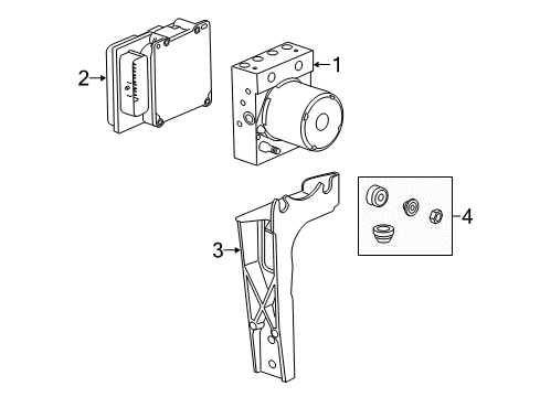 2017 Chevy Corvette ABS Components Diagram