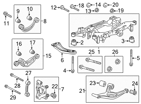 Bolt, Front Wheel Lower Control Arm Diagram for 11561301
