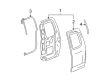 2011 GMC Canyon Door Seal Diagram - 15290820