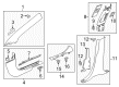 Cadillac Door Moldings Diagram - 84283033