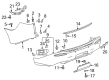 Buick Enclave Bumper Diagram - 85170386