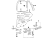 Oldsmobile Door Moldings Diagram - 12536775