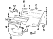 Cadillac Catera Door Armrest Diagram - 90363715