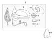GMC Sierra 1500 Side View Mirrors Diagram - 20756893