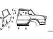 Oldsmobile Cutlass Cruiser Door Seal Diagram - 20376227