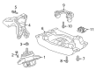 Cadillac Engine Mount Bracket Diagram - 23221617