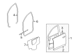 2008 Saturn Vue Door Seal Diagram - 96832696