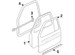 2000 Pontiac Grand Prix Door Seal Diagram - 10290647