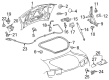 GMC Tailgate Latch Diagram - 13513995