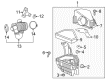 Cadillac Air Intake Coupling Diagram - 20808805