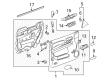 GMC Yukon XL 1500 Door Handle Diagram - 22855607