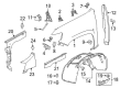 GMC Canyon Fender Splash Shield Diagram - 84231357