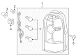 Saturn Relay Light Socket Diagram - 89026860