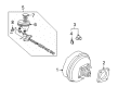 Cadillac Brake Booster Diagram - 84172388