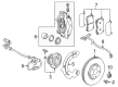 Cadillac Brake Dust Shields Diagram - 84067896