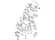 Pontiac Grand Prix Bumper Diagram - 10225748