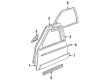 Cadillac DeVille Door Moldings Diagram - 12505628