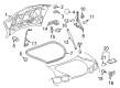 Chevy Trunk Lid Lift Support Diagram - 23133245
