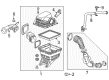 GMC Air Filter Box Diagram - 84013971