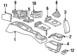 Pontiac Sunbird Center Console Base Diagram - 22582327
