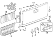 GMC Tailgate Latch Diagram - 84785243