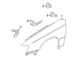 Pontiac GTO Fender Splash Shield Diagram - 92081646
