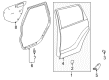 2009 Pontiac Vibe Weather Strip Diagram - 19184153