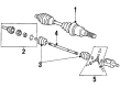 Pontiac 6000 CV Joint Diagram - 26026733