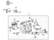 Pontiac Vibe Heater Core Diagram - 19184656