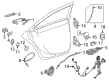 Cadillac CT6 Door Latch Cable Diagram - 23421482