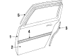 Oldsmobile Calais Door Moldings Diagram - 12394353