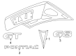 Pontiac G8 Emblem Diagram - 92205490