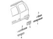 2000 GMC Yukon Door Moldings Diagram - 12473117