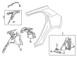 Buick Envision Fender Splash Shield Diagram - 84999303