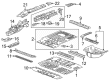 Cadillac XT6 Floor Pan Diagram - 84782948