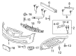 Pontiac G8 Bumper Diagram - 92250666