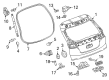 Cadillac Trunk Latch Diagram - 13542622