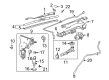 Cadillac Windshield Wiper Diagram - 84613732