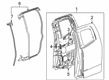 GMC Canyon Weather Strip Diagram - 84234301