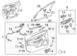 Cadillac Door Lock Actuator Diagram - 13579552