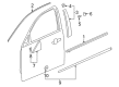 Buick LaCrosse Door Moldings Diagram - 26684987